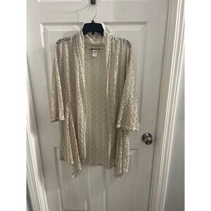 Double Take Lace Open Front Cardigan Size 2X